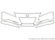 cr-z Avery Dennison Clear Bra Bumper Precut PPF Diagram