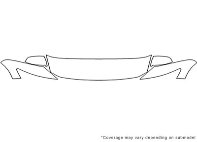 cr-z 3M Clear Bra Hood Precut PPF Diagram