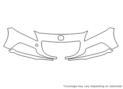 cr-z Avery Dennison Clear Bra Bumper Precut PPF Diagram