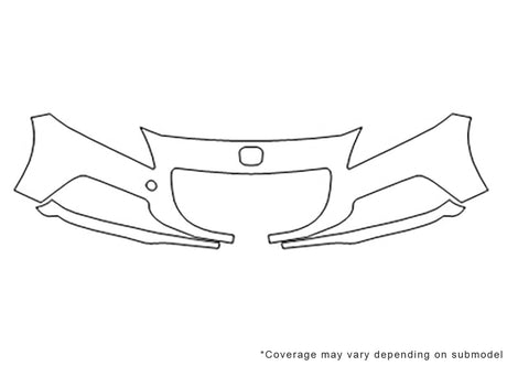 cr-z Avery Dennison Clear Bra Bumper Precut PPF Diagram