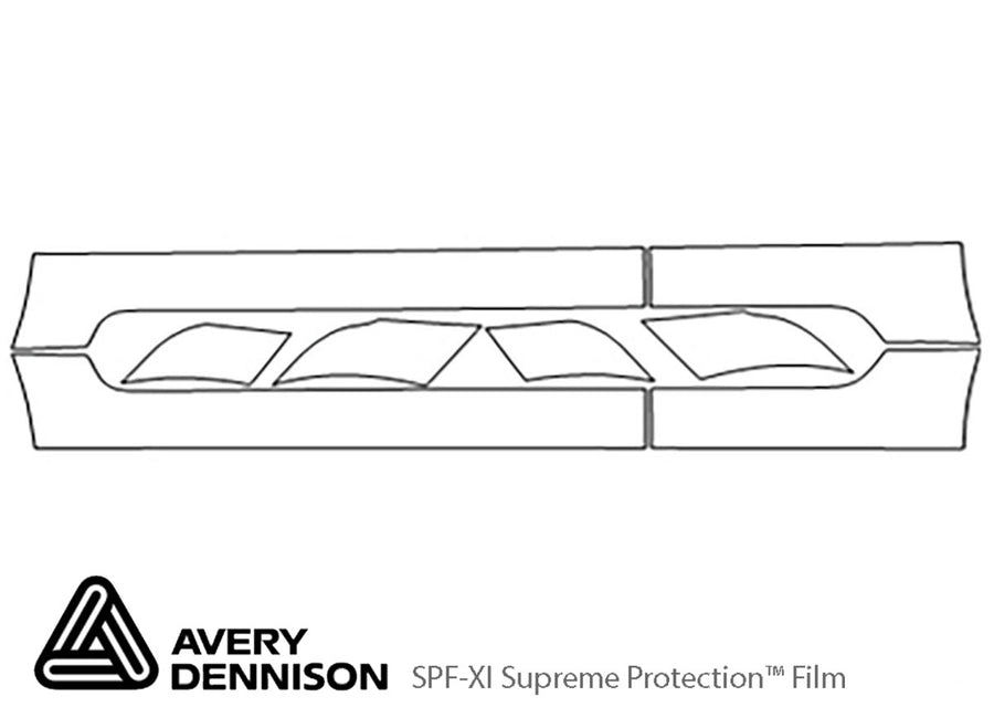 element Avery Dennison Clear Bra Door Cup Precut PPF Diagram