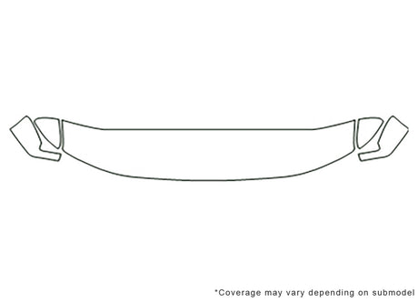 element Avery Dennison Clear Bra Hood Precut PPF Diagram