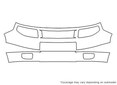 element 3M Clear Bra Bumper Precut PPF Diagram