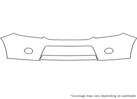 element 3M Clear Bra Bumper Precut PPF Diagram