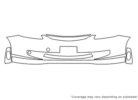 fit 3M Clear Bra Bumper Precut PPF Diagram
