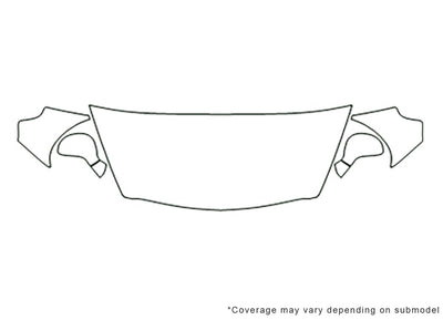 fit 3M Clear Bra Hood Precut PPF Diagram