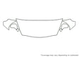 fit Avery Dennison Clear Bra Hood Precut PPF Diagram
