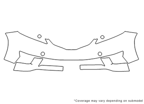 fit 3M Clear Bra Bumper Precut PPF Diagram