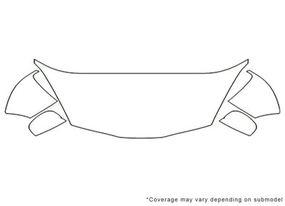 fit 3M Clear Bra Hood Precut PPF Diagram