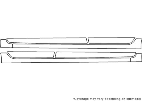 fit Avery Dennison Clear Bra Door Cup Precut PPF Diagram