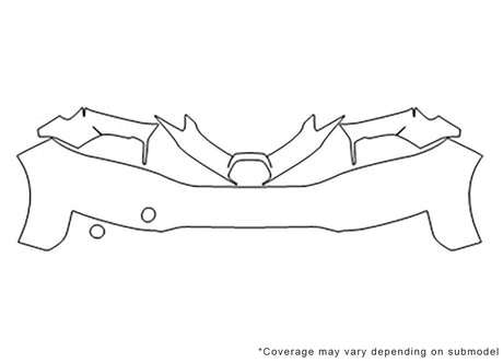 fit Avery Dennison Clear Bra Bumper Precut PPF Diagram