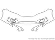 fit Avery Dennison Clear Bra Bumper Precut PPF Diagram