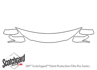 hr-v 3M Clear Bra Hood Precut PPF Diagram