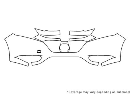 hr-v 3M Clear Bra Bumper Precut PPF Diagram