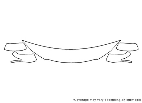 hr-v 3M Clear Bra Hood Precut PPF Diagram