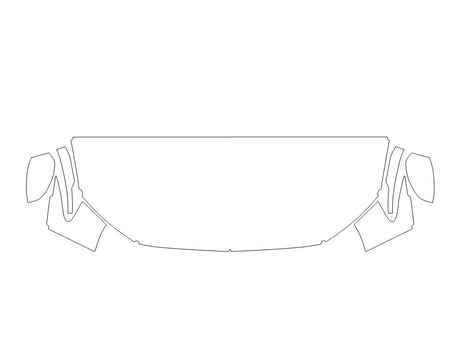 hr-v Avery Dennison Clear Bra Hood Precut PPF Diagram