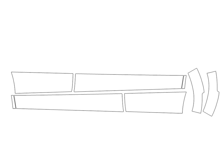 hr-v 3M Clear Bra Door Cup Precut PPF Diagram