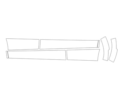 hr-v Avery Dennison Clear Bra Door Cup Precut PPF Diagram