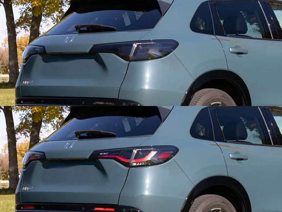 hr-v Before and After Smoked Taillights