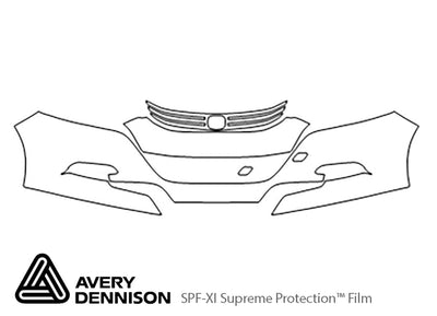 insight Avery Dennison Clear Bra Bumper Precut PPF Diagram