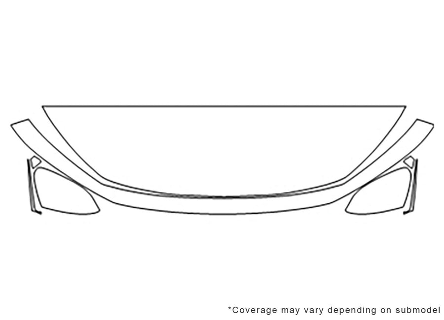 insight Avery Dennison Clear Bra Hood Precut PPF Diagram