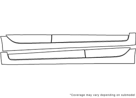 insight 3M Clear Bra Door Cup Precut PPF Diagram