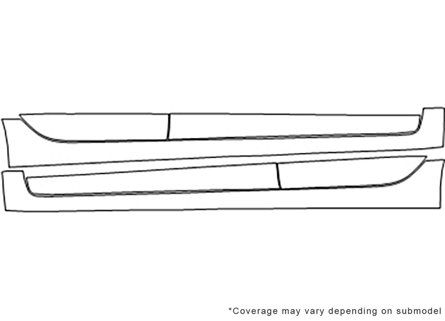 insight 3M Clear Bra Door Cup Precut PPF Diagram