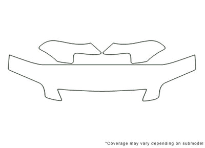 odyssey 3M Clear Bra Hood Precut PPF Diagram