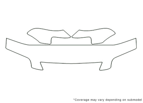 odyssey 3M Clear Bra Hood Precut PPF Diagram