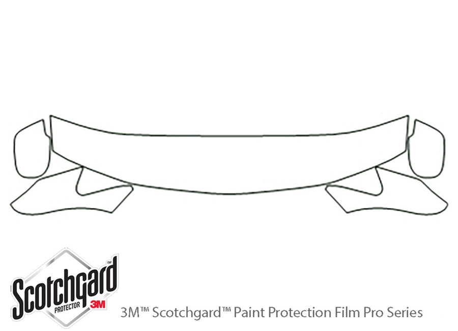 odyssey 3M Clear Bra Hood Precut PPF Diagram