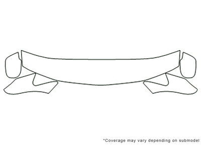 odyssey 3M Clear Bra Hood Precut PPF Diagram