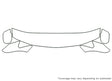 odyssey Avery Dennison Clear Bra Hood Precut PPF Diagram