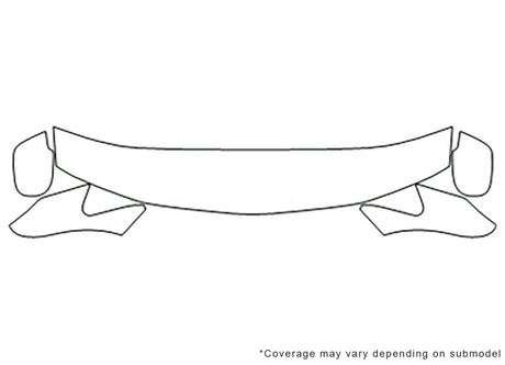odyssey Avery Dennison Clear Bra Hood Precut PPF Diagram
