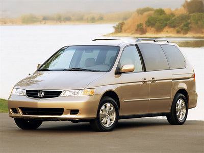 honda odyssey 1999-2004 Brushed Aluminum Black Pillar Trim