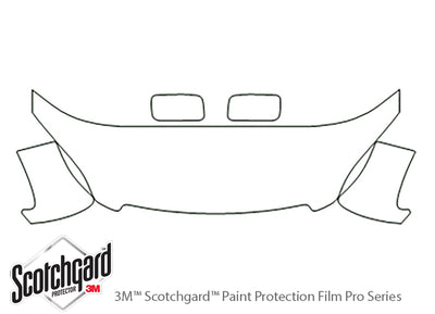 odyssey 3M Clear Bra Hood Precut PPF Diagram