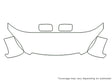 odyssey 3M Clear Bra Hood Precut PPF Diagram