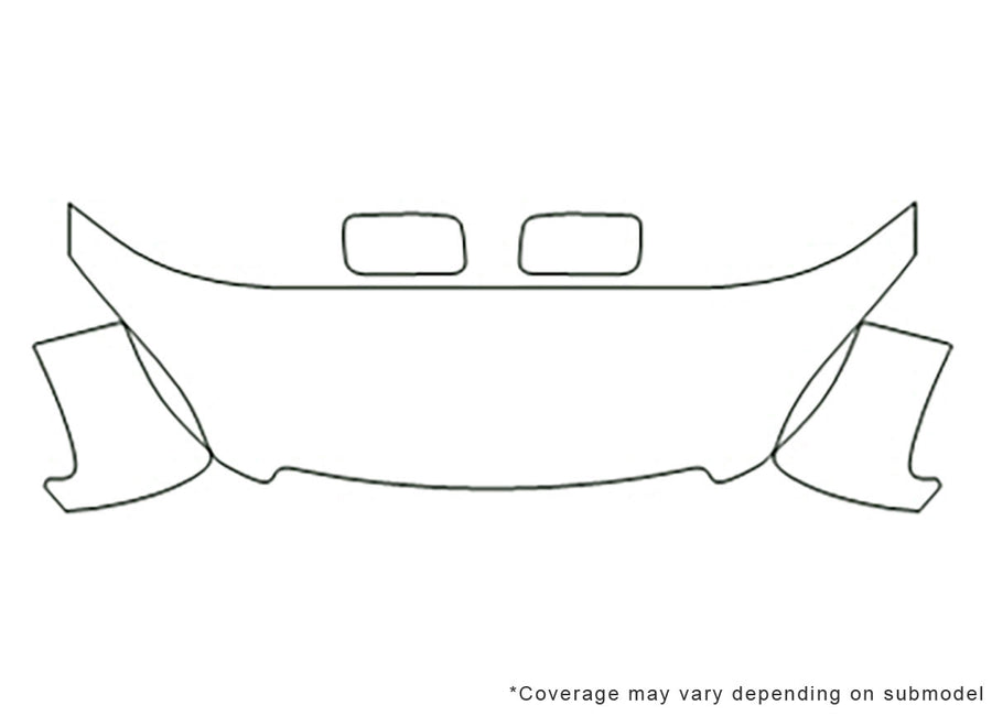 odyssey 3M Clear Bra Hood Precut PPF Diagram
