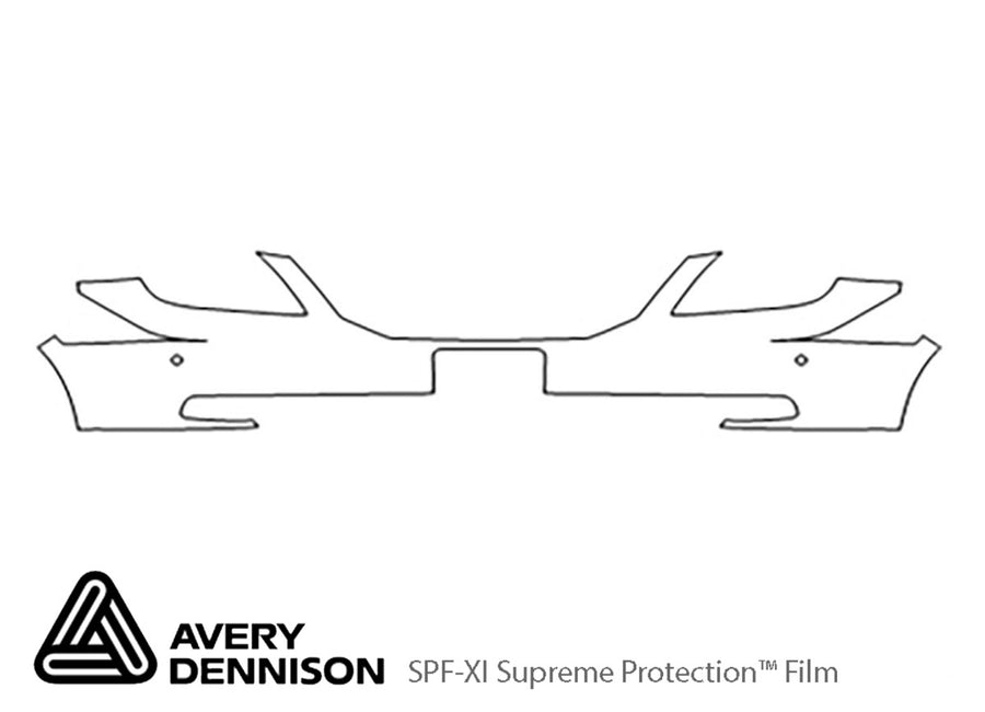 odyssey Avery Dennison Clear Bra Bumper Precut PPF Diagram