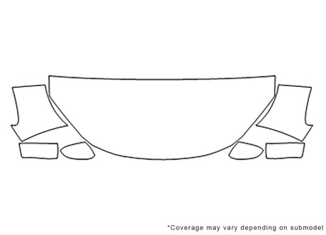 odyssey 3M Clear Bra Hood Precut PPF Diagram