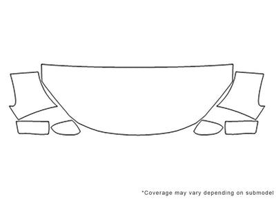 odyssey Avery Dennison Clear Bra Hood Precut PPF Diagram