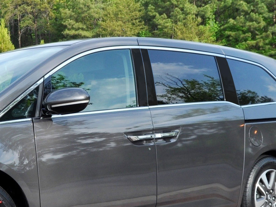 honda odyssey 2011-2017 Gloss Black Pillar Cover Diagram