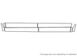 odyssey 3M Clear Bra Door Cup Precut PPF Diagram