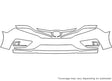 odyssey Avery Dennison Clear Bra Bumper Precut PPF Diagram