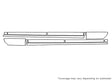 odyssey Avery Dennison Clear Bra Door Splash Precut PPF Diagram