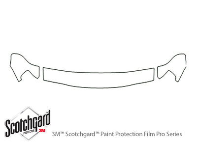 passport 3M Clear Bra Hood Precut PPF Diagram
