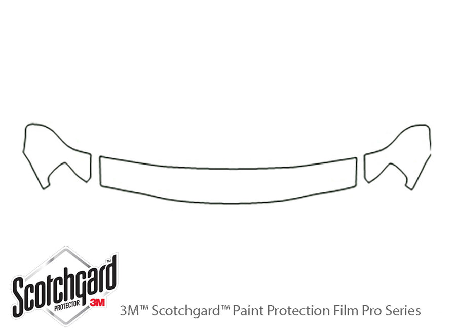 passport 3M Clear Bra Hood Precut PPF Diagram