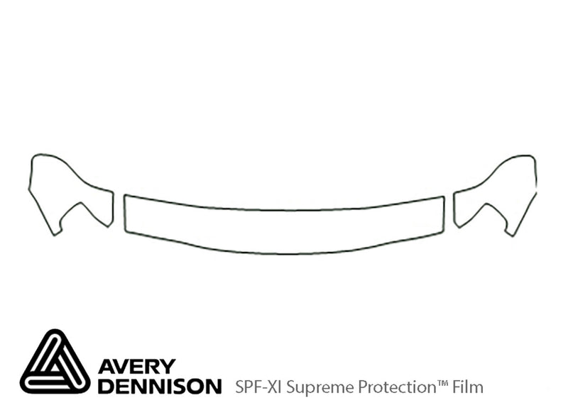 passport Avery Dennison Clear Bra Hood Precut PPF Diagram