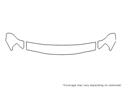 passport Avery Dennison Clear Bra Hood Precut PPF Diagram