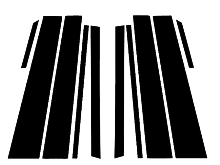 honda passport 2019-2024 Gloss Black Pillar Trim