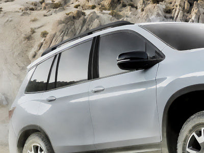 honda passport 2019-2024 Brushed Aluminum Black Pillar Cover Diagram